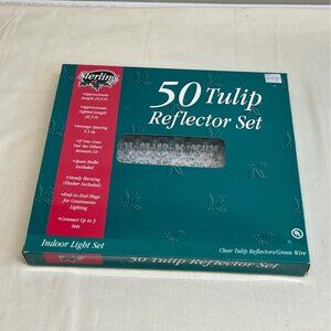Vitnage Sterling 50 Clear Tulip Reflector Indoor Light String Set